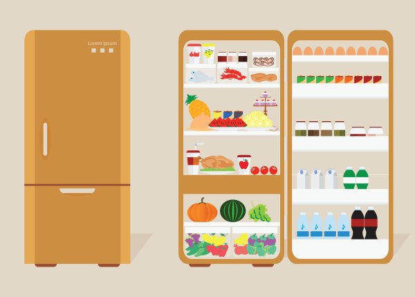 Холодильник рисунок