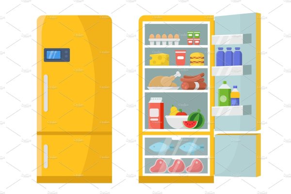 Холодильник с продуктами