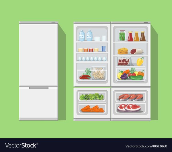 Карточка с изображением холодильника