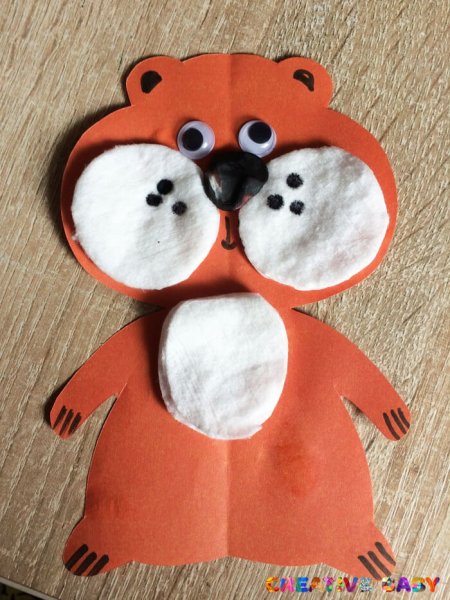 Аппликация хомяк