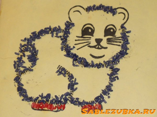 Аппликация на тему хомяк для детей