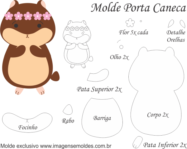 Игрушки из фетра выкройки