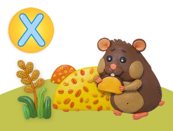 Хомяк аппликация для детей