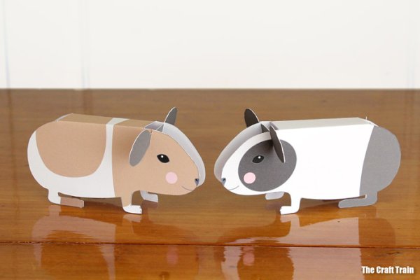 Поделка морская Свинка из бумаги