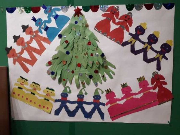 Коллективная аппликация хоровод