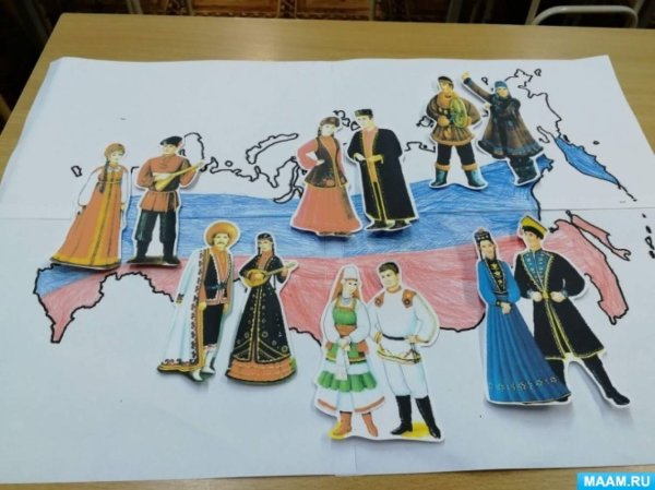 Аппликация подготовительная группа единство народов