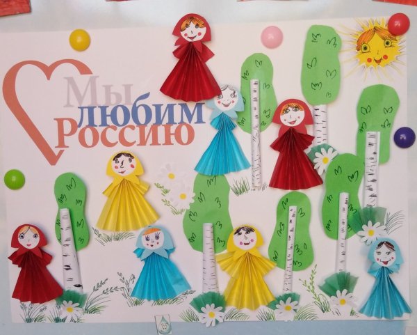 Коллективная аппликация в средней группе