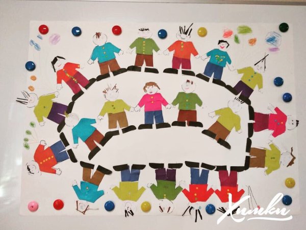 Аппликация на тему человек