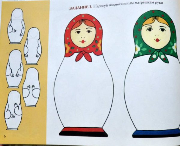 Украсить сарафан матрешки