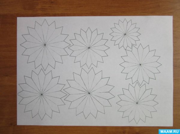 Трафареты для объемных цветов