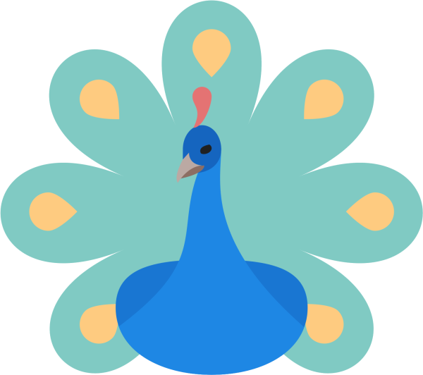 Павлин аппликация для детей