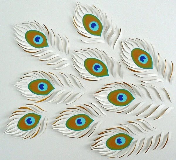 Аппликация Павлин