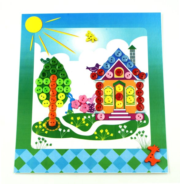 Аппликация домик