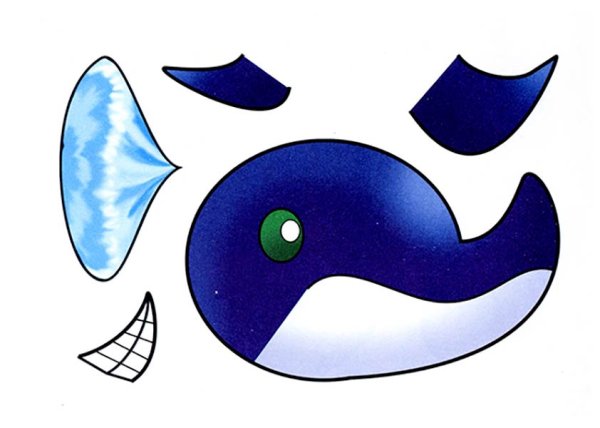 Заготовка для аппликации рыбка