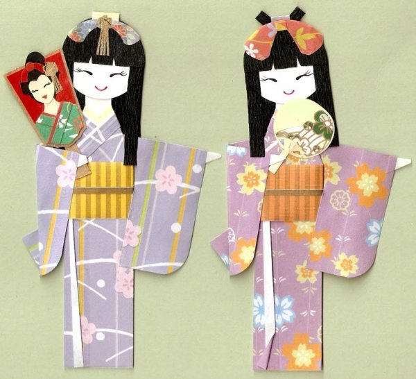 Японские бумажные куклы