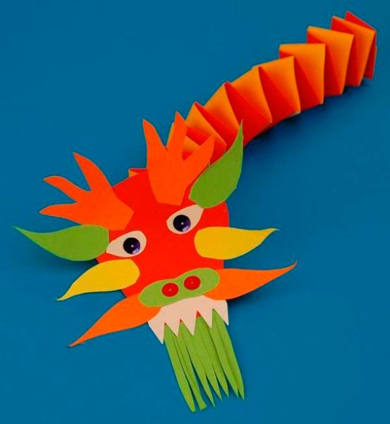 Поделка китайский дракон для детей