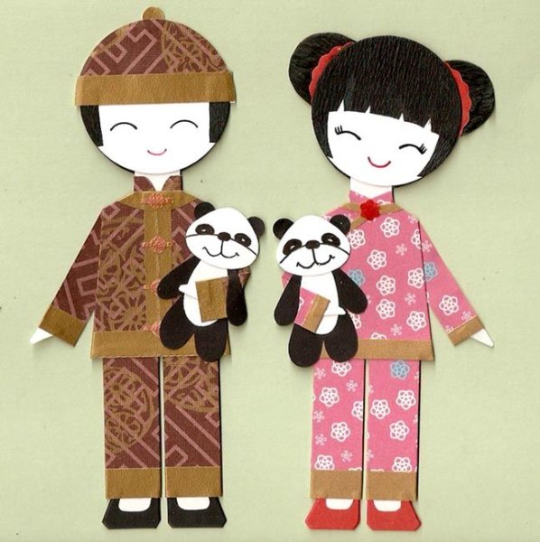 Китайцы одежда из бумаги