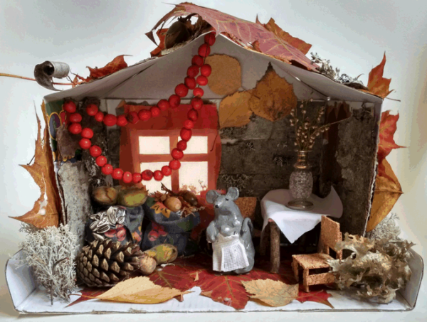 Домик из природного материала для детского