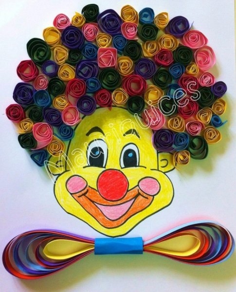 Клоун поделка из бумаги