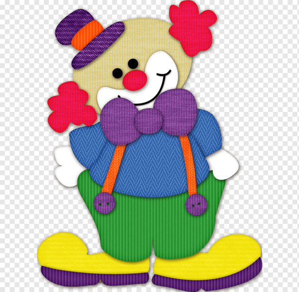 Клоун аппликация для детей