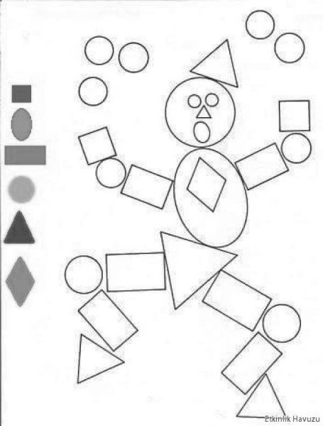 Геометрические фигуры для дошкольников