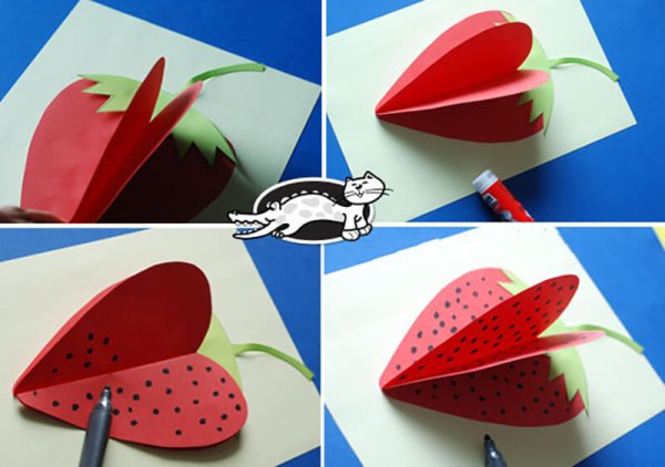 Объёмные фрукты из бумаги для детей