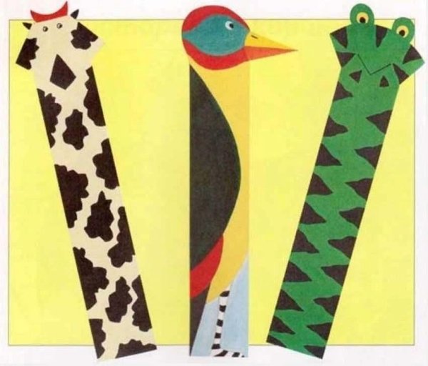 Закладки для книжек из картона