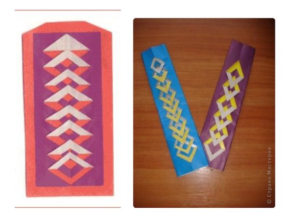 Аппликация закладка для книг