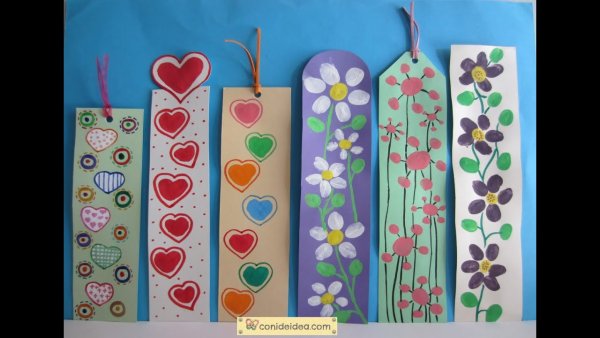 Аппликация закладка для книги подготовительная группа