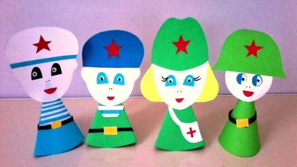 Аппликация к 23 февраля