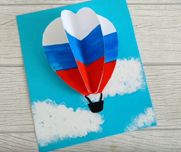 Поделка российский флаг