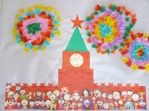 Аппликация на тему Москва в подготовительной группе