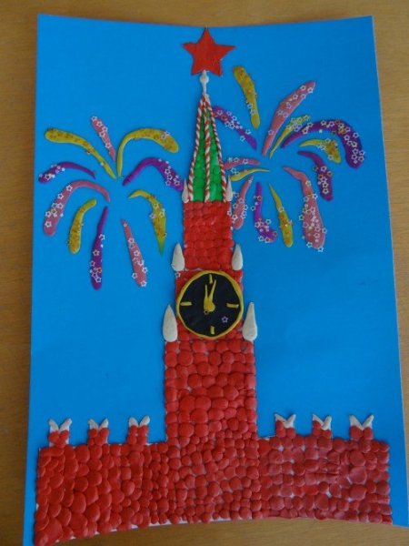 Аппликация салют Победы