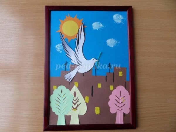 Открытка аппликация ко Дню города