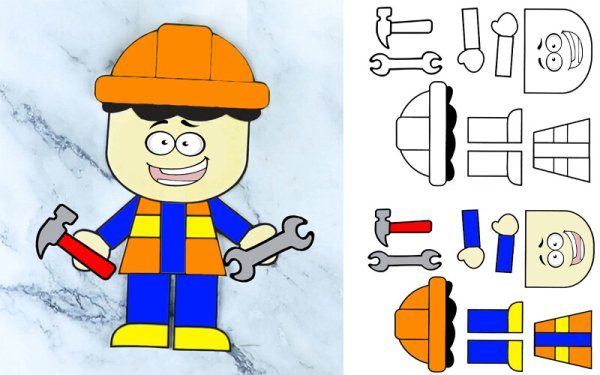 Поделка Строитель