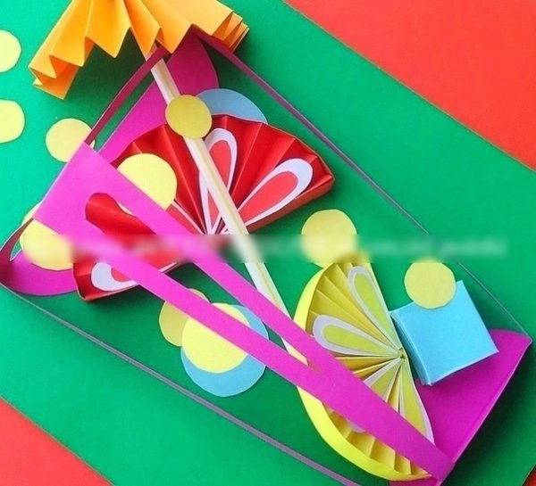 Аппликация летний коктейль