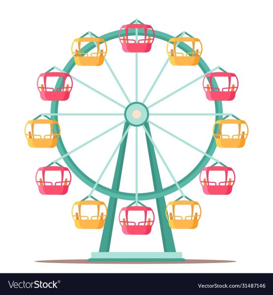 Колесо обозрения иллюстрация