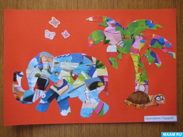 Детские работы коллажи в детском саду