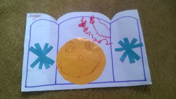 Аппликация Колобок в младшей группе