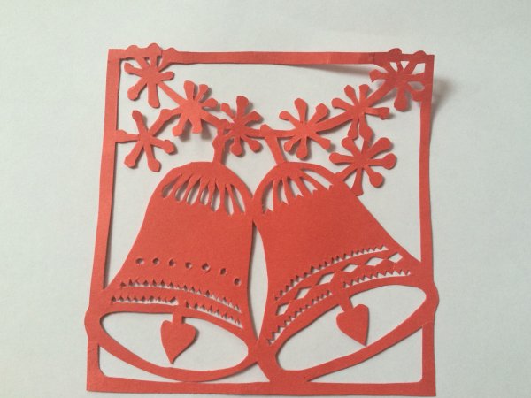 Объемная аппликация колокольчик