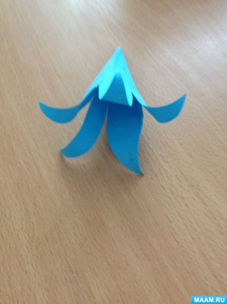 Колокольчик из бумаги объемный