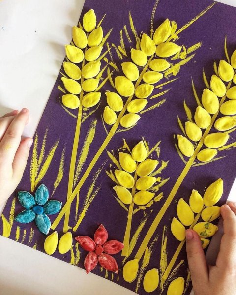 Поделки из семечек тыквы