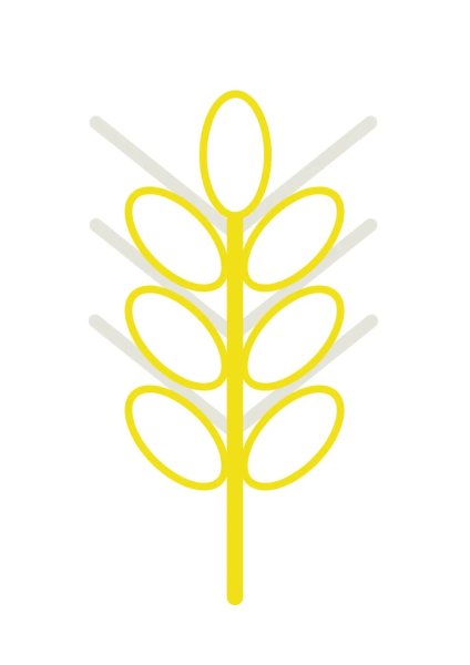 Аппликация колосок в подготовительной группе