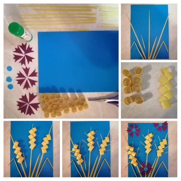 Поделка колосок пшеницы для детей