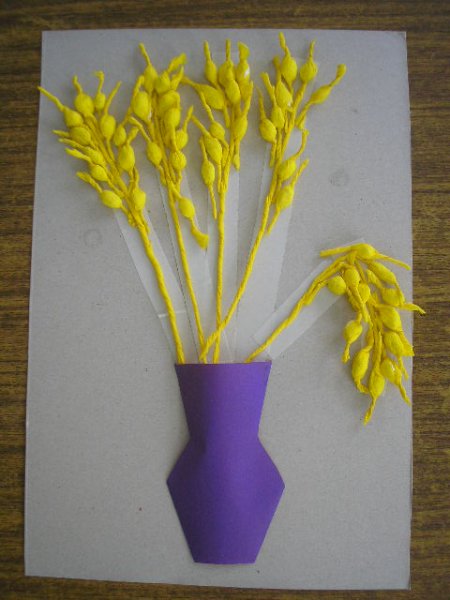 Колос поделка из бумаги