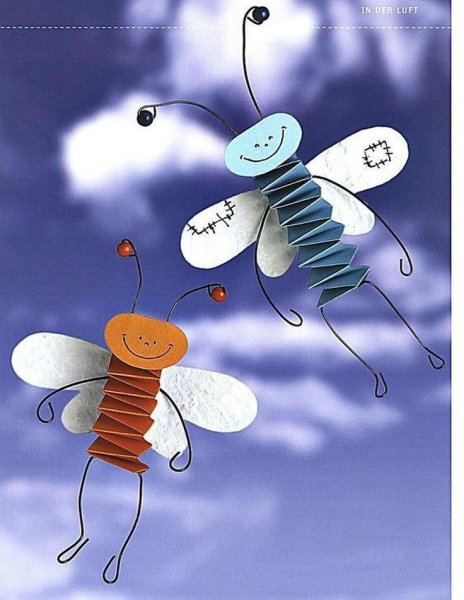 Поделки из бумаги насекомые