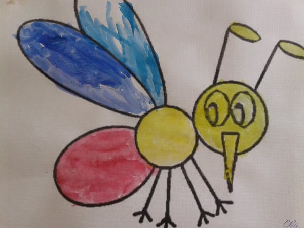 Рисование Муха Цокотуха средняя группа