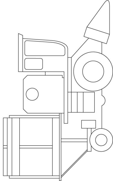 Трафарет комбайна