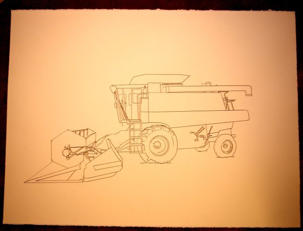 Раскраска комбайн Акрос 530
