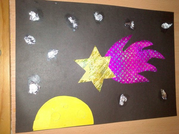 Аппликация на тему звезды